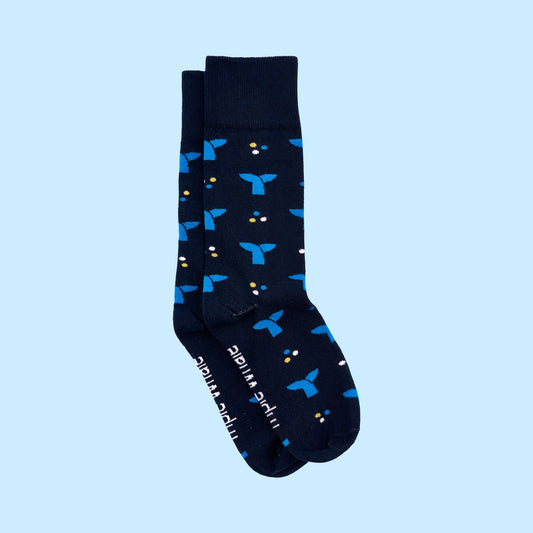 Triple Whale Logo Cotton Crew Socks