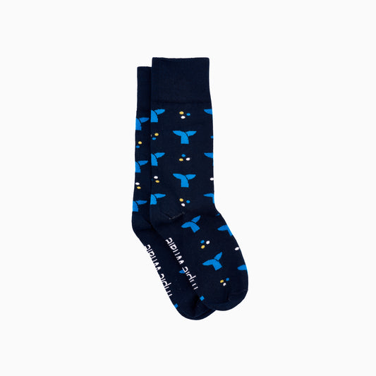 Triple Whale Logo Cotton Crew Socks