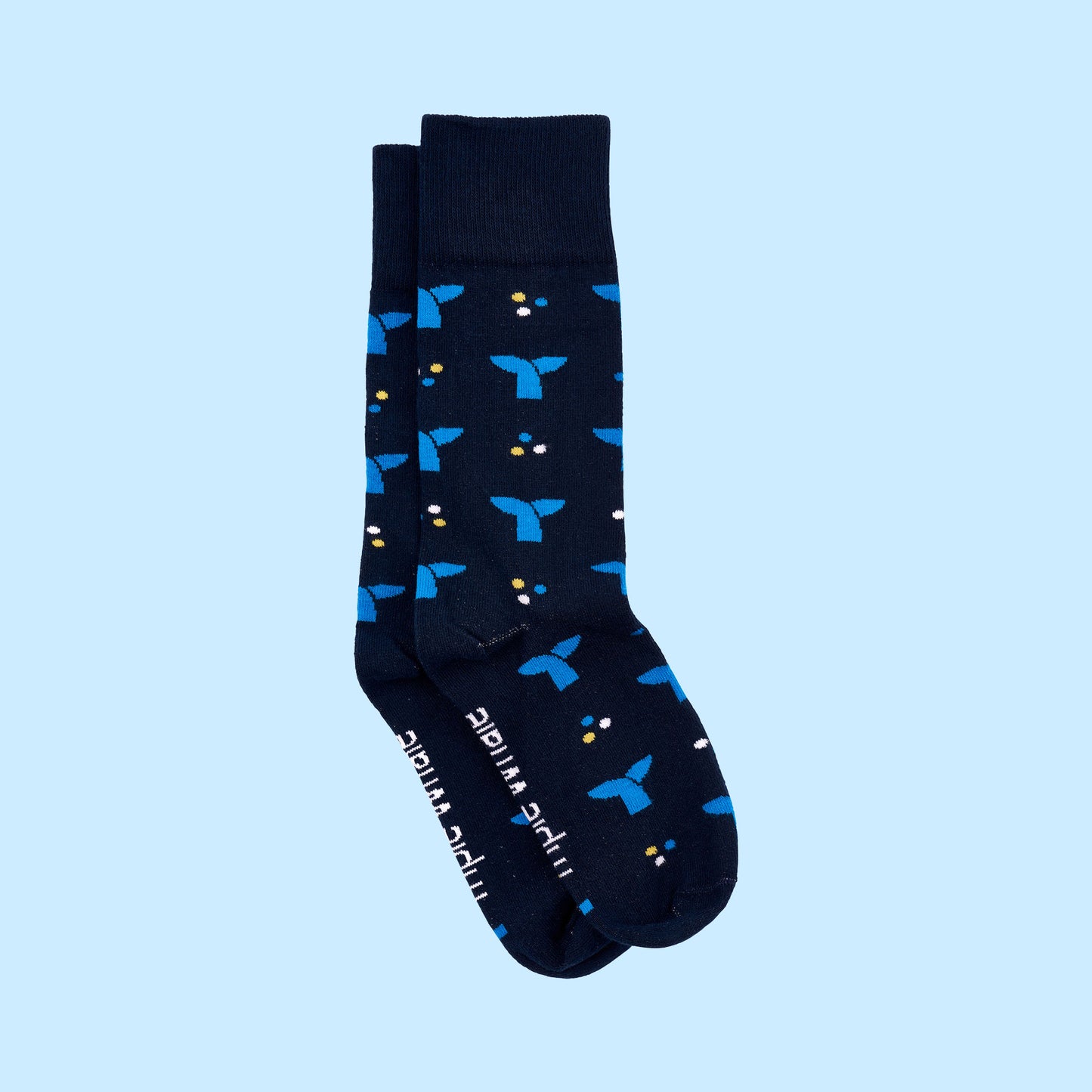 Triple Whale Logo Cotton Crew Socks